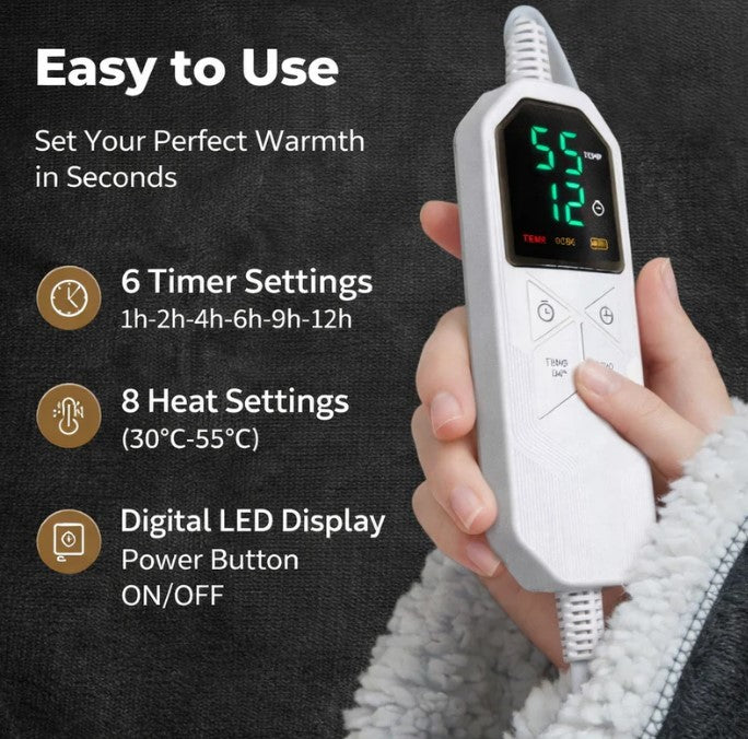 SnugoHome Cozy Heated Blanket